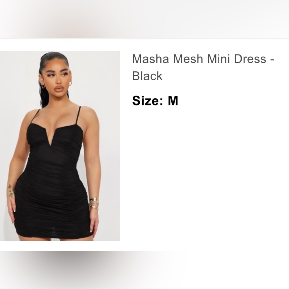 Fashionnova Masha Mesh Mini Dress